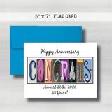 Wedding Anniversary Congratulations Card