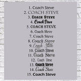 Mother's Day Gift - Personalized Coach Print | Signed Keepsake Poster | Unique Mom Present