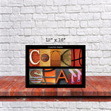 Basketball Coach Name Letter Art