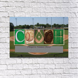 Baseball Coach Letter Art