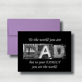 Regular Fathers Day Card~ Cards ~ Flat Cards ~ 5" x 7"