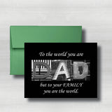 Regular Fathers Day Card~ Cards ~ Flat Cards ~ 5" x 7"