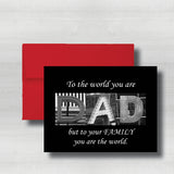Regular Fathers Day Card~ Cards ~ Flat Cards ~ 5" x 7"