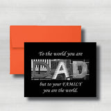 Regular Fathers Day Card~ Cards ~ Flat Cards ~ 5" x 7"
