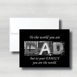 Regular Fathers Day Card~ Cards ~ Flat Cards ~ 5" x 7"