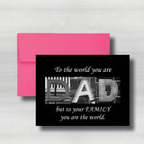 Regular Fathers Day Card~ Cards ~ Flat Cards ~ 5" x 7"