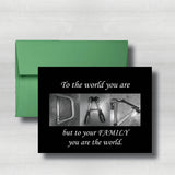 Tool Art Fathers Day Card~ Cards ~ Flat Cards ~ 5" x 7"