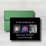 Police Color Fathers Day Card~ Cards ~ Flat Cards ~ 5" x 7"