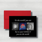 Police Color Fathers Day Card~ Cards ~ Flat Cards ~ 5" x 7"