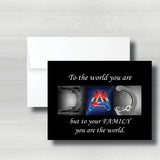 Police Color Fathers Day Card~ Cards ~ Flat Cards ~ 5" x 7"