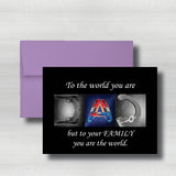 Police Color Fathers Day Card~ Cards ~ Flat Cards ~ 5" x 7"