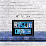 Dive Name Letter Art