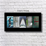 Fishing Letter Art