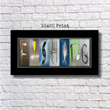 Fishing Letter Art