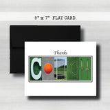 Field Hockey Blue Coach Thank You Card~ Cards ~  Cards
