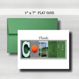 Field Hockey Blue Coach Thank You Card~ Cards ~  Cards