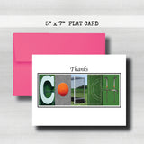 Field Hockey Blue Coach Thank You Card~ Cards ~  Cards