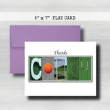 Field Hockey Blue Coach Thank You Card~ Cards ~ Flat Cards