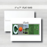 Field Hockey Blue Coach Thank You Card~ Cards ~ Flat Cards