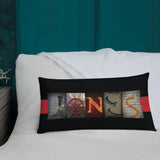 Firefighter Name Letter Art Pillow