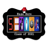 Personalized Senior Bowling Ornament,