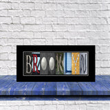 Personalized Volleyball Letter Art Print – Custom Sports Wall Decor