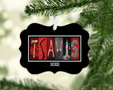 Horror Personalized Ornament - Custom Christmas Ornament | Lightweight Metal, Single Sided