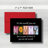 Mommy's Day Card~ 5"x7" ~ Flat Cards