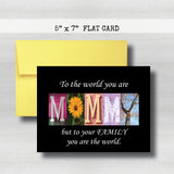 Mommy's Day Card~ 5"x7" ~ Flat Cards