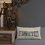 Letter Art Pillow Custom Black & White