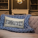 Letter Art Pillow Custom Black & White