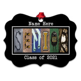 Personalized Senior Cross Country Ornaments 2025