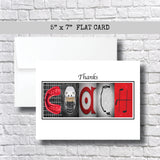 Hockey Red Coach Thank You Card~ Cards ~  Cards
