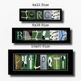 Soccer Letter Art