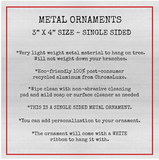 Auto Car Mechanic Letter Art Name Ornament Metal
