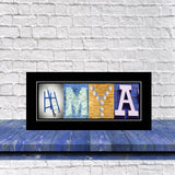 Personalized Volleyball Letter Art Print – Custom Sports Wall Decor