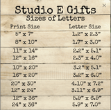 Rustic Farm Nature Letter Art