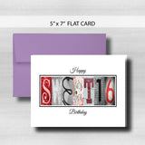 Sweet 16 Birthday Card ~  Cards ~ Red Black
