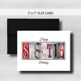 Sweet 16 Birthday Card ~  Cards ~ Red Black