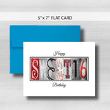 Sweet 16 Birthday Card ~  Cards ~ Red Black