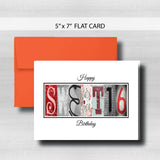 Sweet 16 Birthday Card ~  Cards ~ Red Black