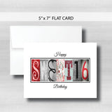 Sweet 16 Birthday Card ~  Cards ~ Red Black