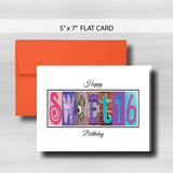 Sweet 16 Birthday Card ~  Cards ~ Aqua, Blue & Purple