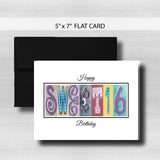 Sweet 16 Birthday Card ~  Cards ~ Pastel