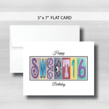 Sweet 16 Birthday Card ~  Cards ~ Pastel