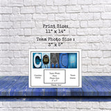 Swim Coach Letter Art Gift Team Photo