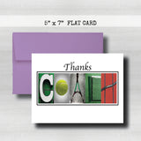 Tennis Coach Thank You Card~ Cards ~ Flat Cards