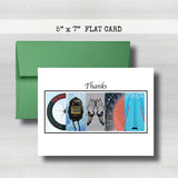 TriAthlon~ Coach Thank You Card ~ Cards ~ Flat Cards