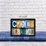 Volleyball Coach Name Letter Art