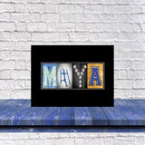 Personalized Volleyball Letter Art Print – Custom Sports Wall Decor